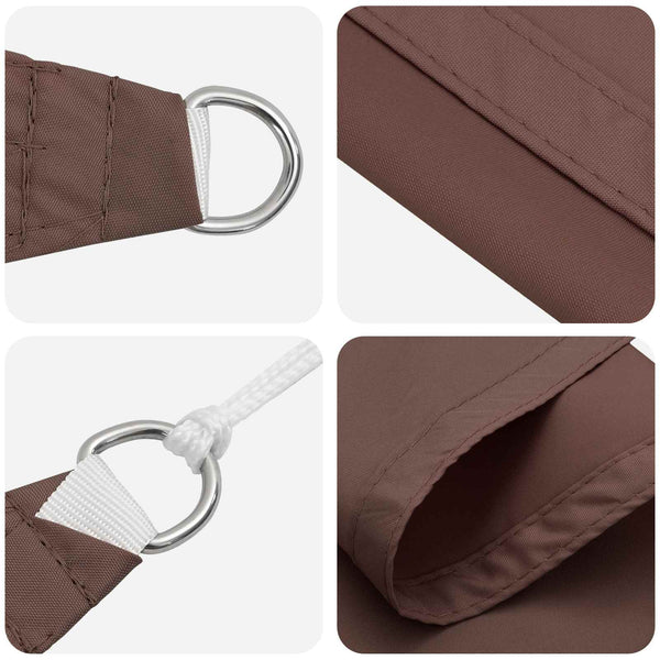 Aurinkosuojapurje Ruskea 6 x 2 m 100% polyesteri Oxford