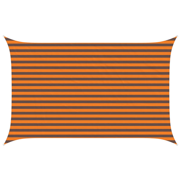 Aurinkosuojapurje Oranssi ja ruskea 4 x 2,5 m