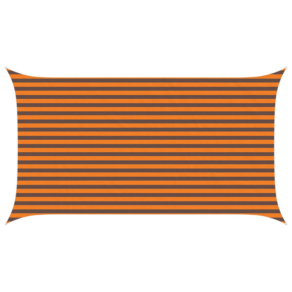 Aurinkosuojapurje Oranssi ja ruskea 4,5 x 2,5 m