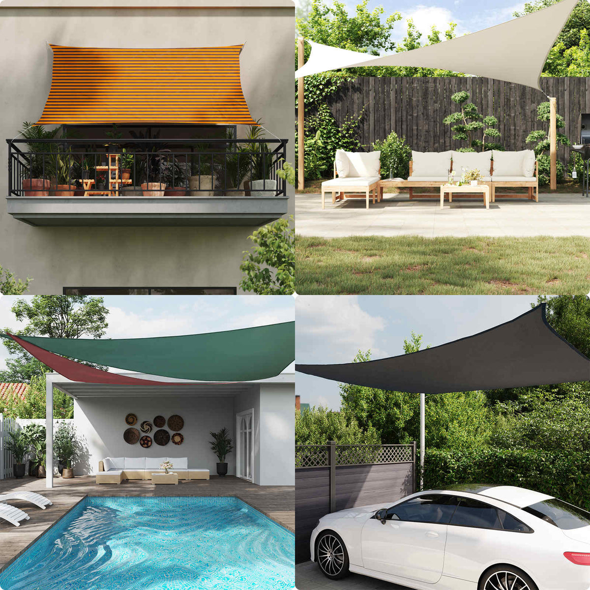 Aurinkosuojapurje Oranssi ja ruskea 4 × 3 m