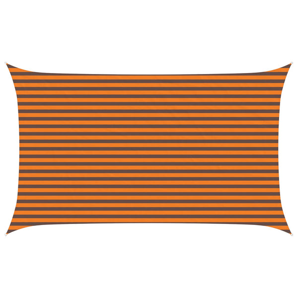 Aurinkosuojapurje Oranssi ja ruskea 5 x 3 m