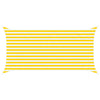 Aurinkosuojapurje Keltainen ja valkoinen 4 x 2 m