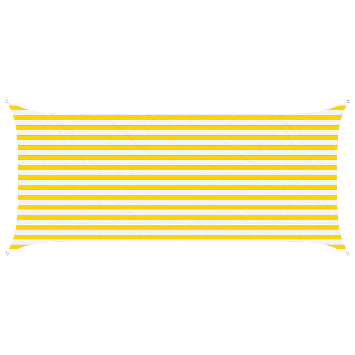 Aurinkosuojapurje Keltainen ja valkoinen 4,5 x 2 m