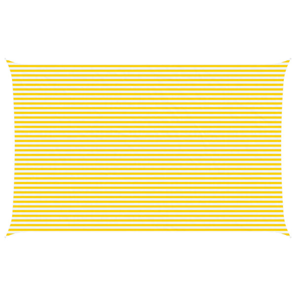 Aurinkosuojapurje Keltainen ja valkoinen 8 x 5 m