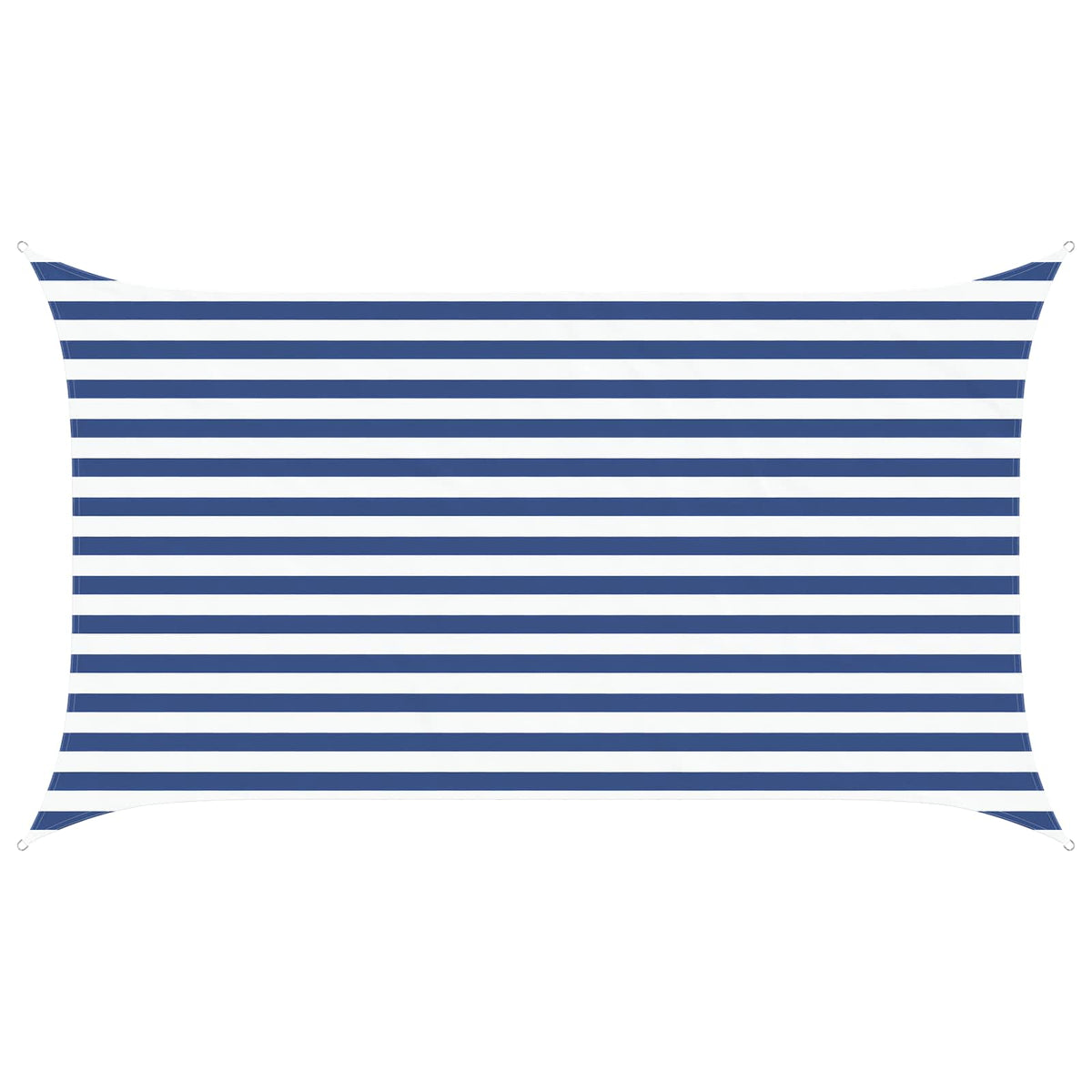 Aurinkosuojapurje Sininen ja valkoinen 3,5 x 2 m