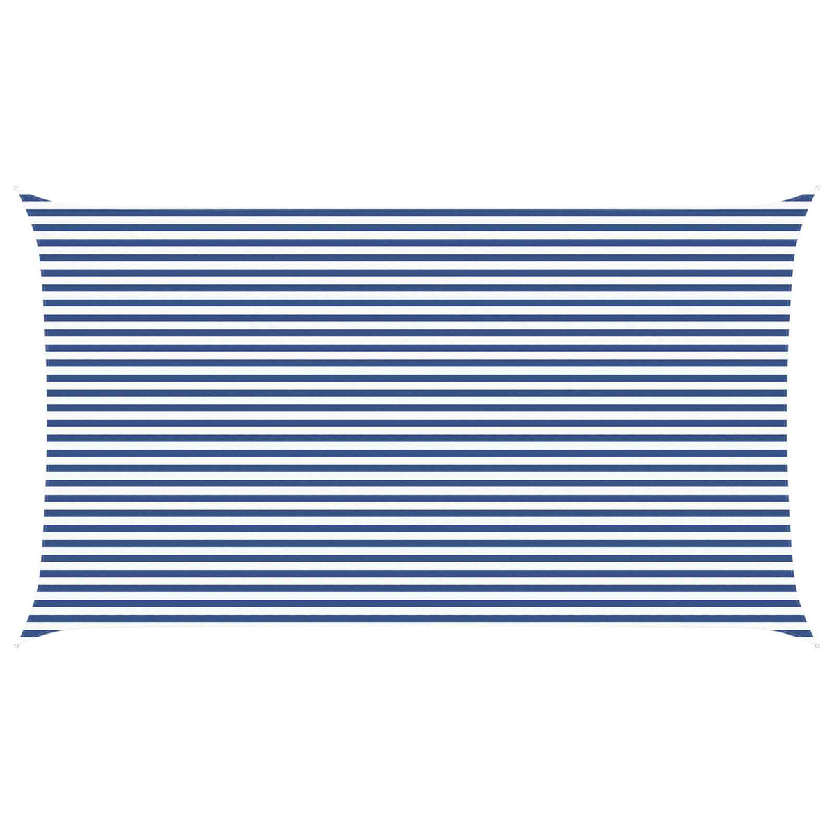 Aurinkosuojapurje Sininen ja valkoinen 7 x 4 m