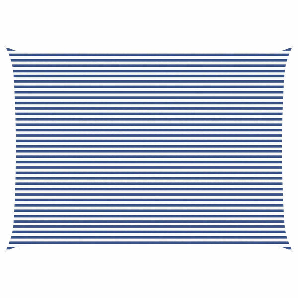 Aurinkosuojapurje Sininen ja valkoinen 7 x 5 m