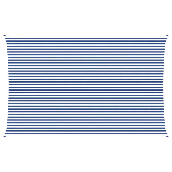 Aurinkosuojapurje Sininen ja valkoinen 8 x 5 m
