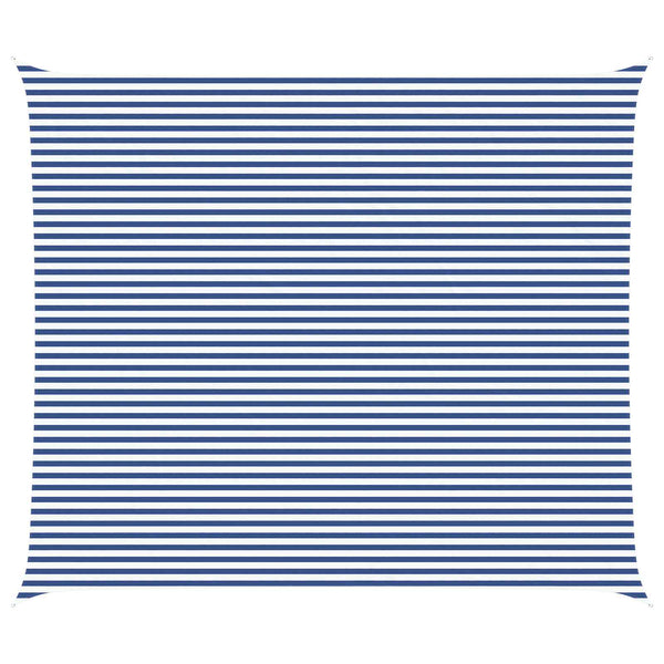 Aurinkosuojapurje Sininen ja valkoinen 7 x 6 m