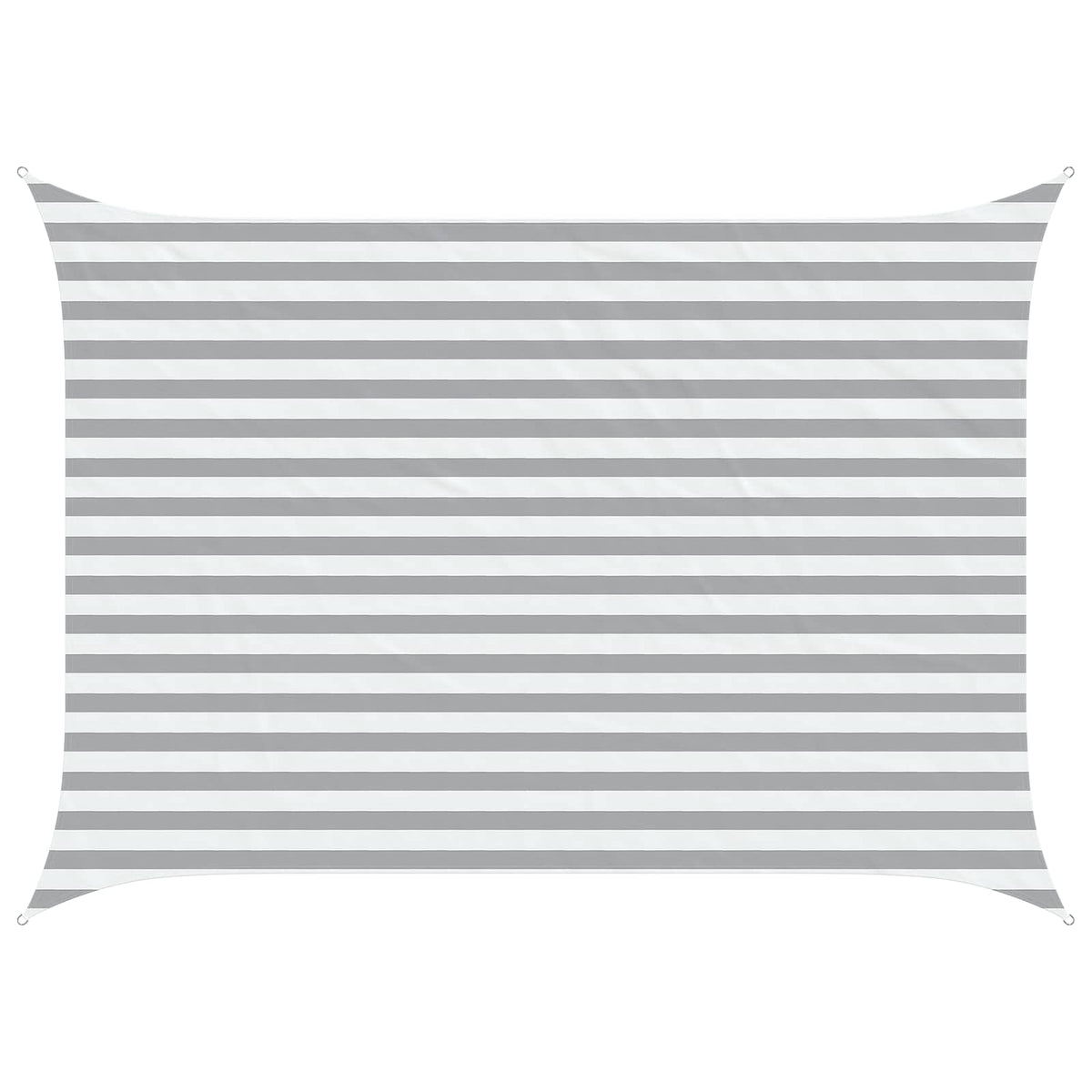 Aurinkosuojapurje Vaaleanharmaa ja valkoinen 3,5 x 2,5 m