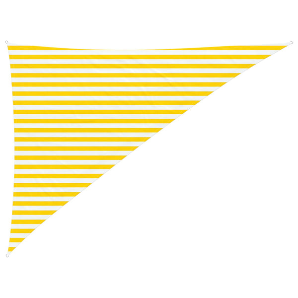 Aurinkosuojapurje Keltainen ja valkoinen 3 x 4 x 5 m
