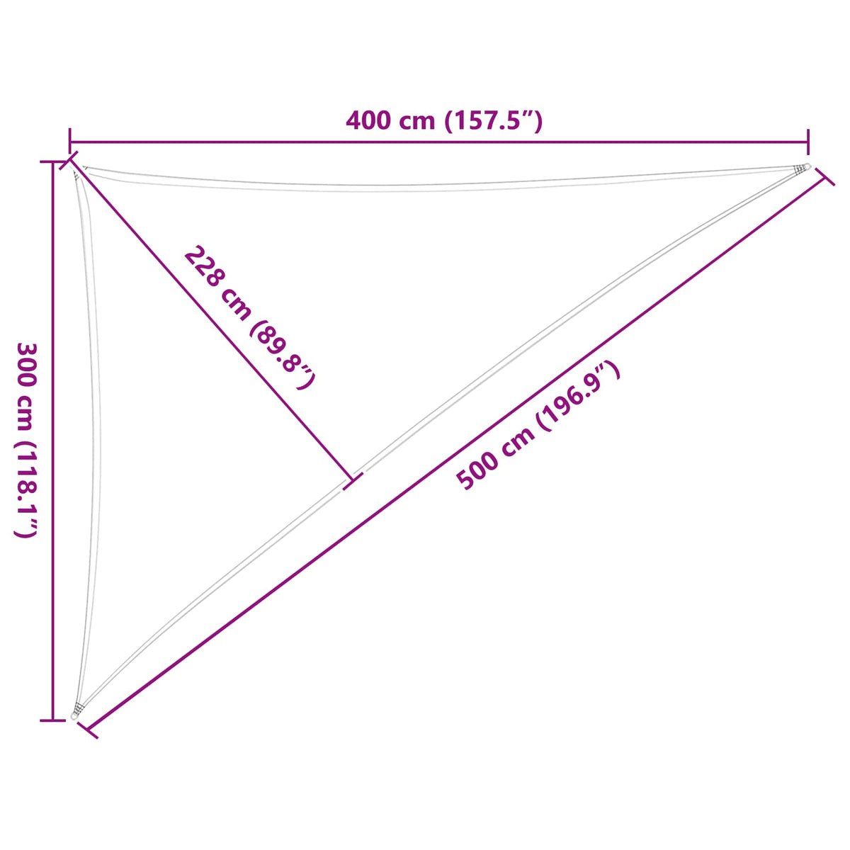 Aurinkosuojapurje Keltainen ja valkoinen 3 x 4 x 5 m