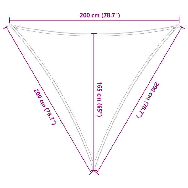 Aurinkosuojapurje Sininen ja valkoinen 2 x 2 x 2 m