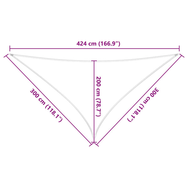 Aurinkosuojapurje Sininen ja valkoinen 3 x 3 x 4,24 m