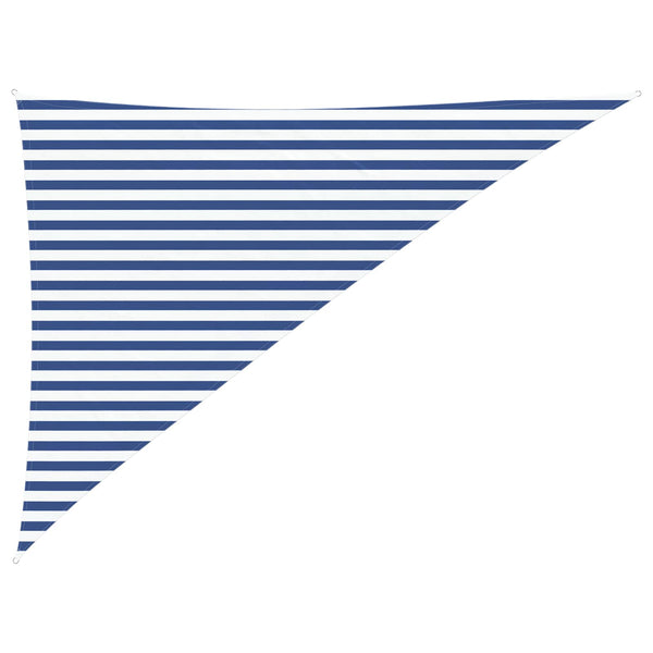 Aurinkosuojapurje Sininen ja valkoinen 3 x 4 x 5 m