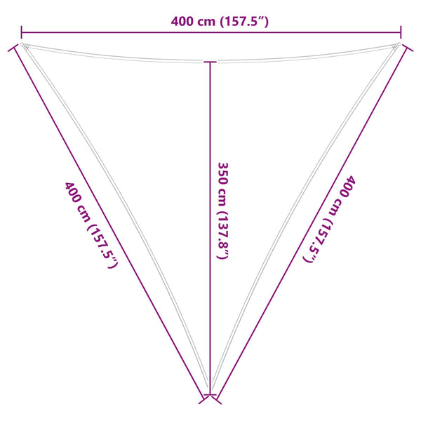 Aurinkosuojapurje Sininen ja valkoinen 4 x 4 x 4 m
