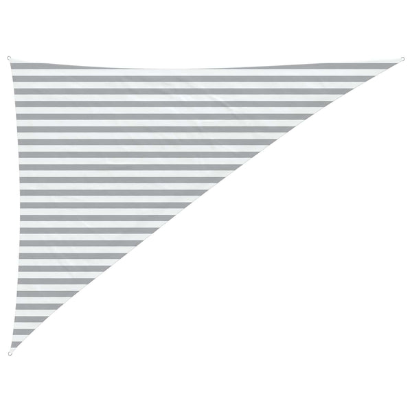 Aurinkosuojapurje Vaaleanharmaa ja valkoinen 3 x 4 x 5 m