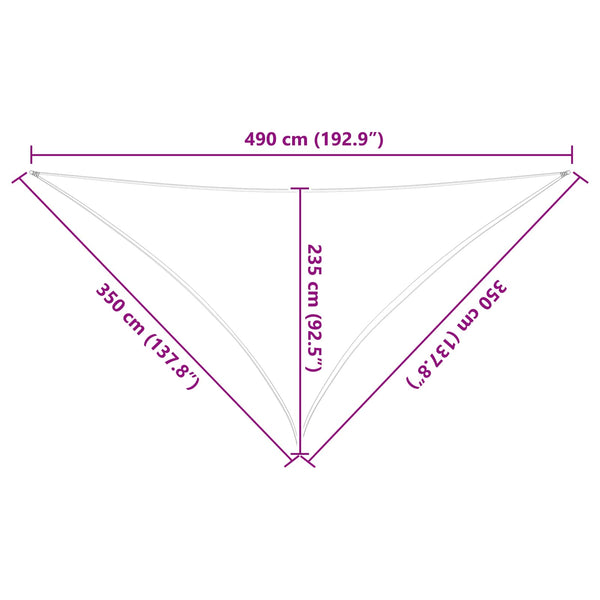 Aurinkosuojapurje Vaaleanharmaa ja valkoinen 3,5 x 3,5 x 4,9 m