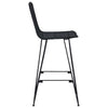 Baarijakkara 2 kpl Musta 44 x 55 x 109 cm Rattan ja Teräs