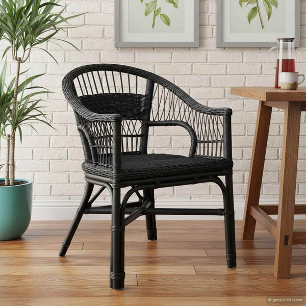 Pinottava tuoli Rottinki Musta 60 x 60 x 81 cm