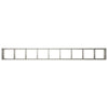 Puutarha ruukku Hopea 360 x 40 x 60 cm Ruostumaton teräs