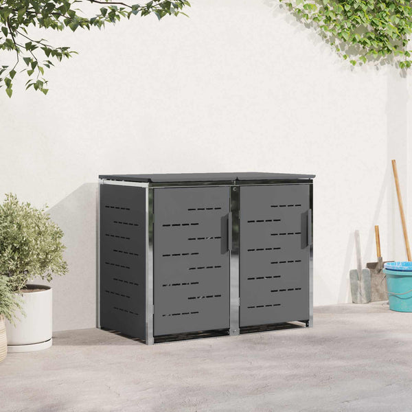 Rullakontin varastointi for 2 Bins 240L Ruostumaton teräs