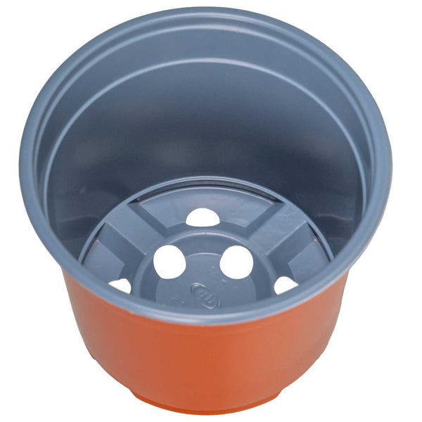 Pyöreä kukkaruukku 100 kpl Terrakotta Ø 10 x 8 cm Muovi