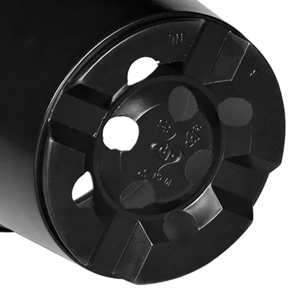 Pyöreä kukkaruukku 100 kpl Musta Ø 10 x 8 cm Muovi