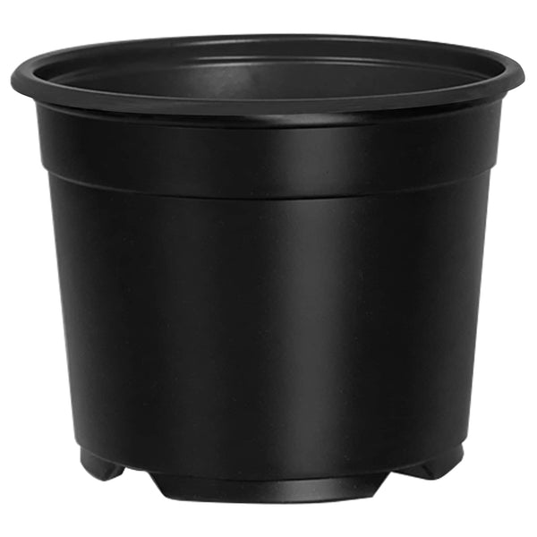 Pyöreä kukkaruukku 100 kpl Musta Ø 10 x 8 cm Muovi