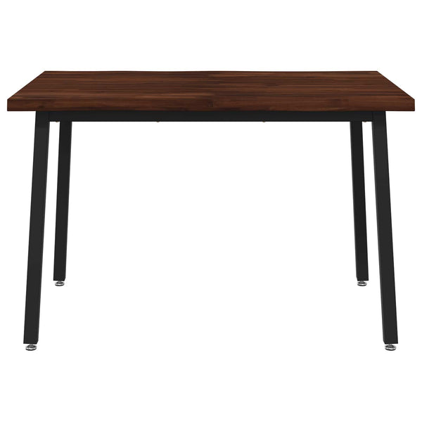90 x 55 x 75 cm Tiheä akasiapuu Tummanruskea ja musta