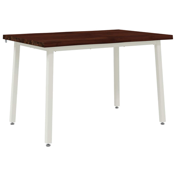 90 x 55 x 75 cm Tiheä akasiapuu Tumma ruskea ja valkoinen