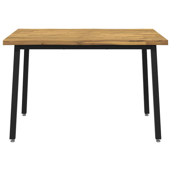 90 x 55 x 75 cm Tiheä akasiapuu Valkoinen ja musta Suorakaide
