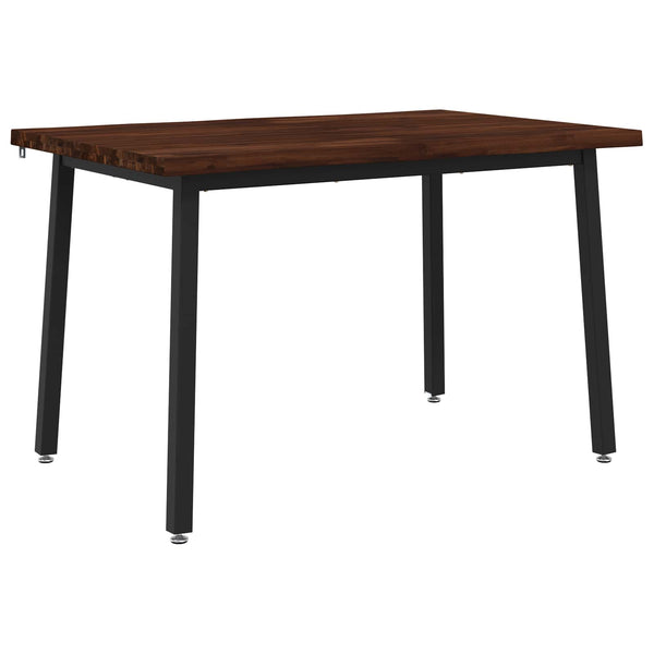 110 x 55 x 75 cm Tiheä akasiapuu Tummanruskea ja musta