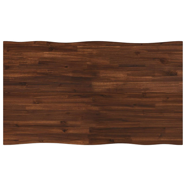 120 x 70 x 75 cm Tiheä akasiapuu Tummanruskea ja musta