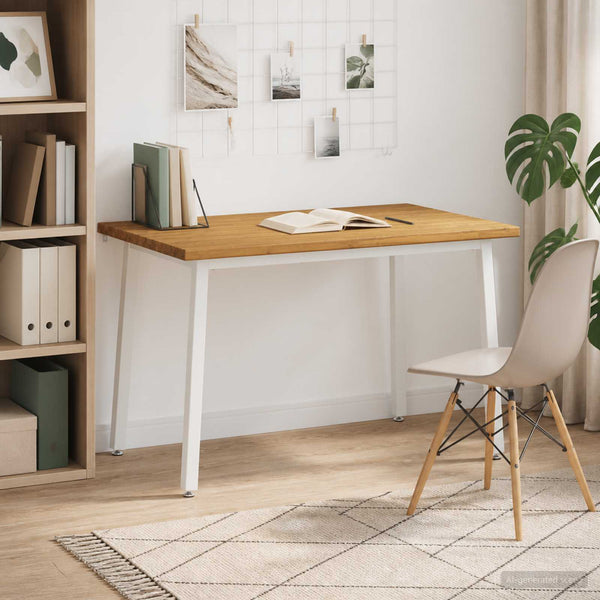 120 x 70 x 75 cm Tiheä akasiapuu valkoinen Suorakaide