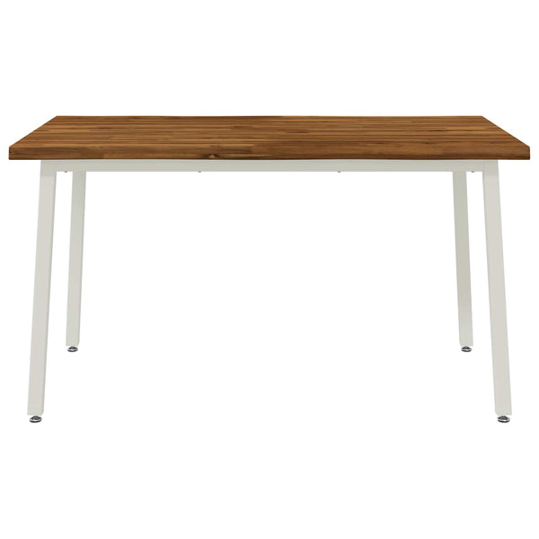 120 x 90 x 75 cm Tiheä akasiapuu Luonnollinen ja valkoinen