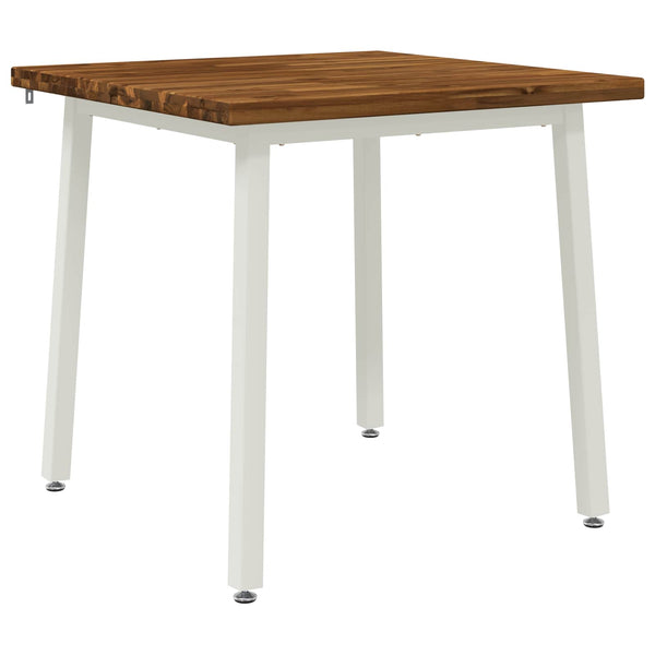 60 x 55 x 75 cm Tiheä akasiapuu Luonnollinen ja valkoinen