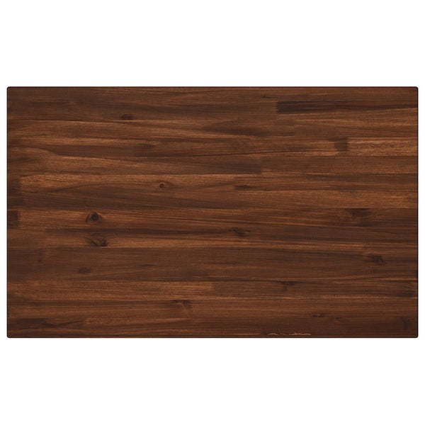 110 x 55 x 75 cm Tiheä akasiapuu Tummanruskea ja musta
