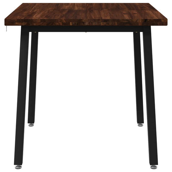 70 x 70 x 75 cm Tiheä akasiapuu Tummanruskea ja musta Neliö