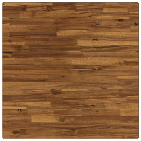 70 x 70 x 75 cm Tiheä akasiapuu Luonnollinen ja musta Neliö