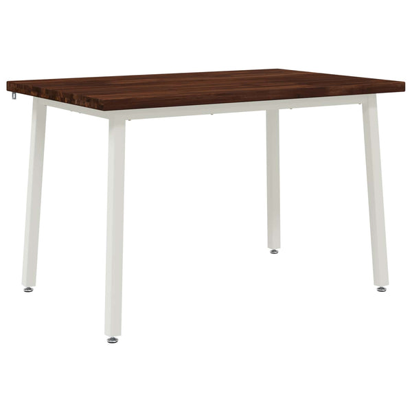 120 x 70 x 75 cm Tiheä akasiapuu Tumma ruskea ja valkoinen