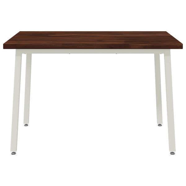 120 x 70 x 75 cm Tiheä akasiapuu Tumma ruskea ja valkoinen