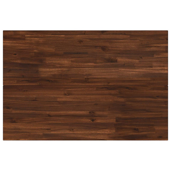 120 x 70 x 75 cm Tiheä akasiapuu Tumma ruskea ja valkoinen