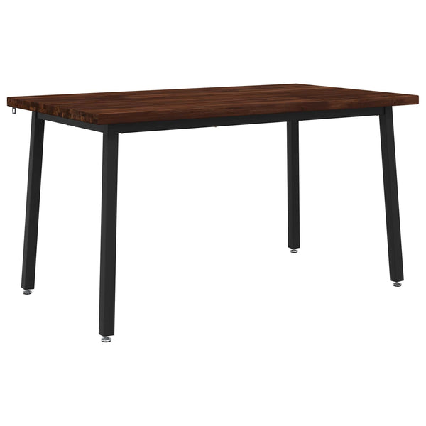140 x 80 x 75 cm Tiheä akasiapuu Tummanruskea ja musta