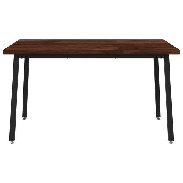 140 x 80 x 75 cm Tiheä akasiapuu Tummanruskea ja musta