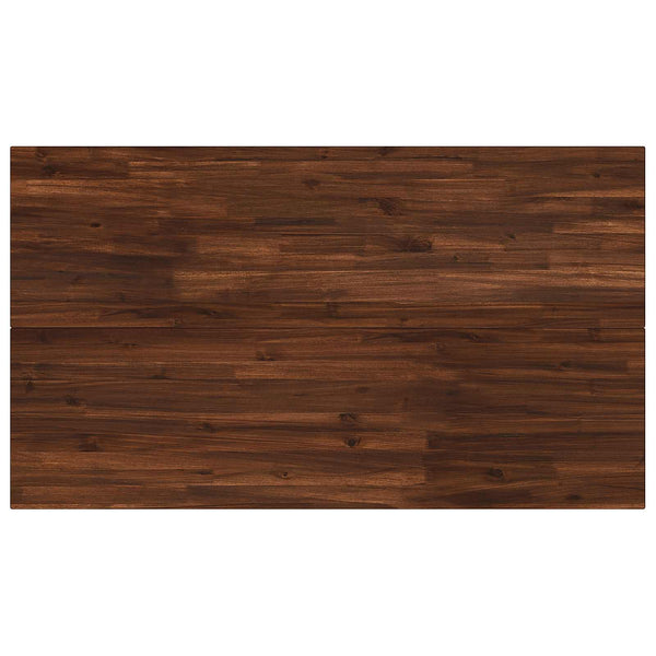 140 x 80 x 75 cm Tiheä akasiapuu Tummanruskea ja musta
