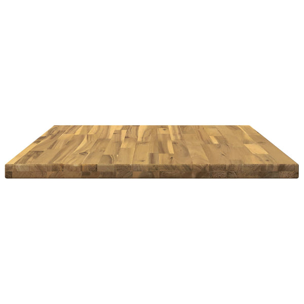 Suorakulmainen pöytälevy 70 x 70 x 3,2 cm Neliö Tiheä akasiapuu