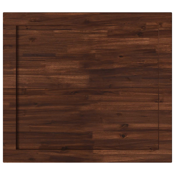 Suorakulmainen pöytälevy 80 x 80 x 3,2 cm Neliö Tiheä akasiapuu