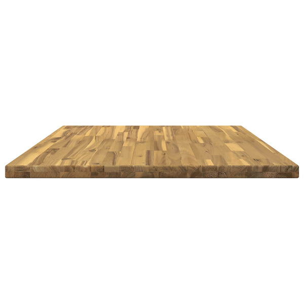 Suorakulmainen pöytälevy 80 x 80 x 3,2 cm Neliö Tiheä akasiapuu