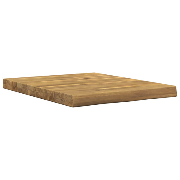 Suorakulmainen pöytälevy 50 x 50 x 3,2 cm Neliö Tiheä akasiapuu